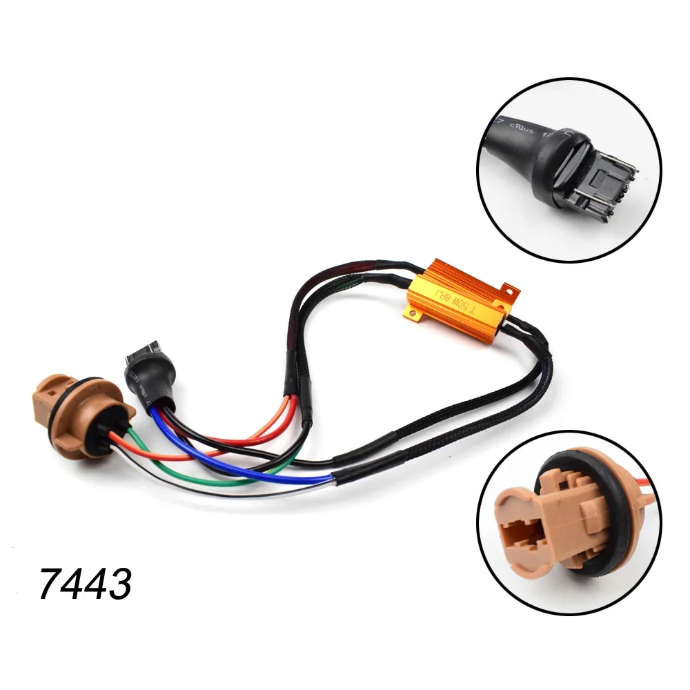 50W 6/8ohm P21W BA15S PY21W BAU15S P21/5W W21W W21/5W P27W LED Bulb Load Resistance Canbus Decoder Anti Hyper Flash Error Free