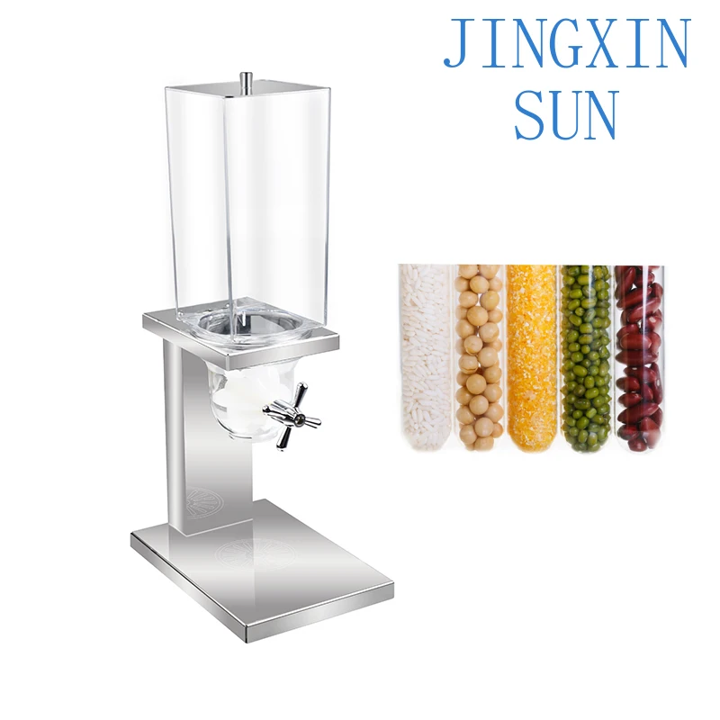 Cereal Food Dispenser Countertop Stainless Stand Pc Container Dry Storage for Pantry Rice Food Snack
