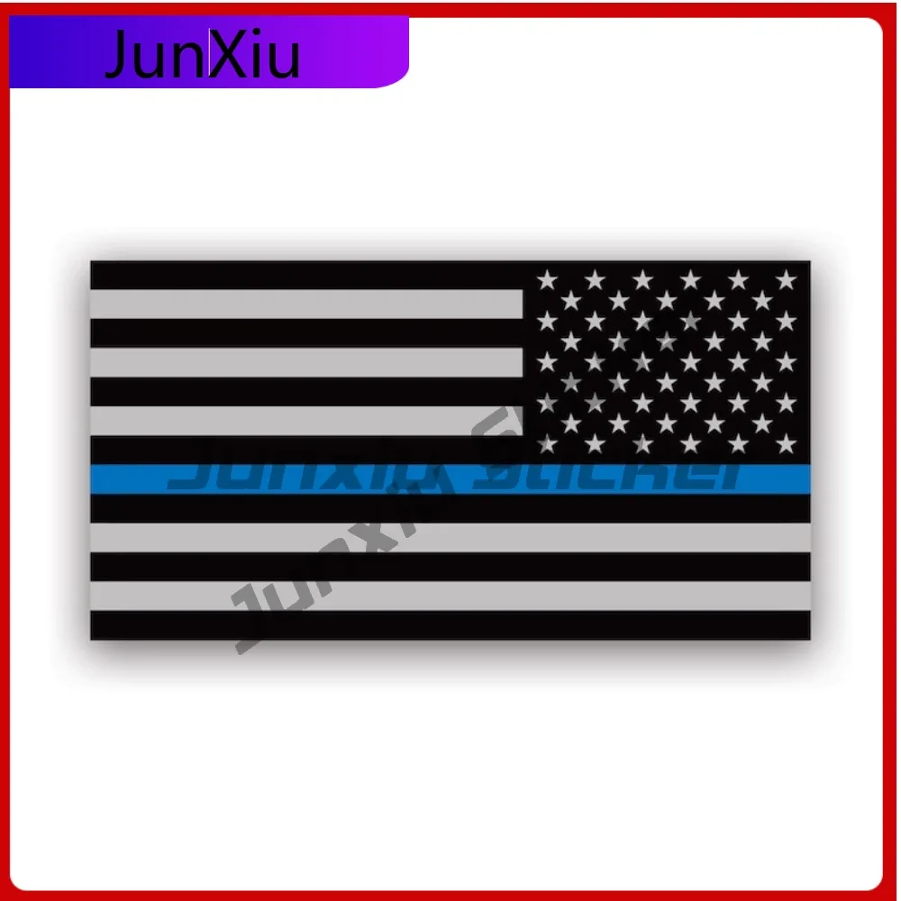 

Reverse Thin Blue Line Subdued American Funny Laptop Waterproof Vinyl Decal For Suvs Outdoor Outdoor Outdoor Fun Fun Sticker