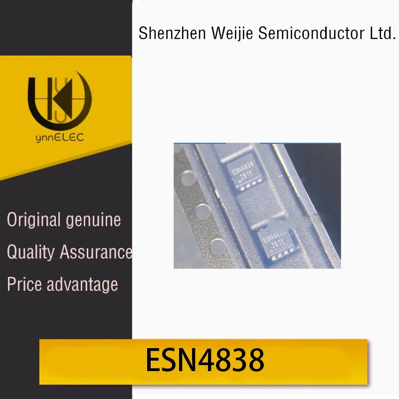 ESN4838 Genuine Original DFN-3X3 2x N-Channel 30V 33A MOSFET Chip Marked ESN4838
