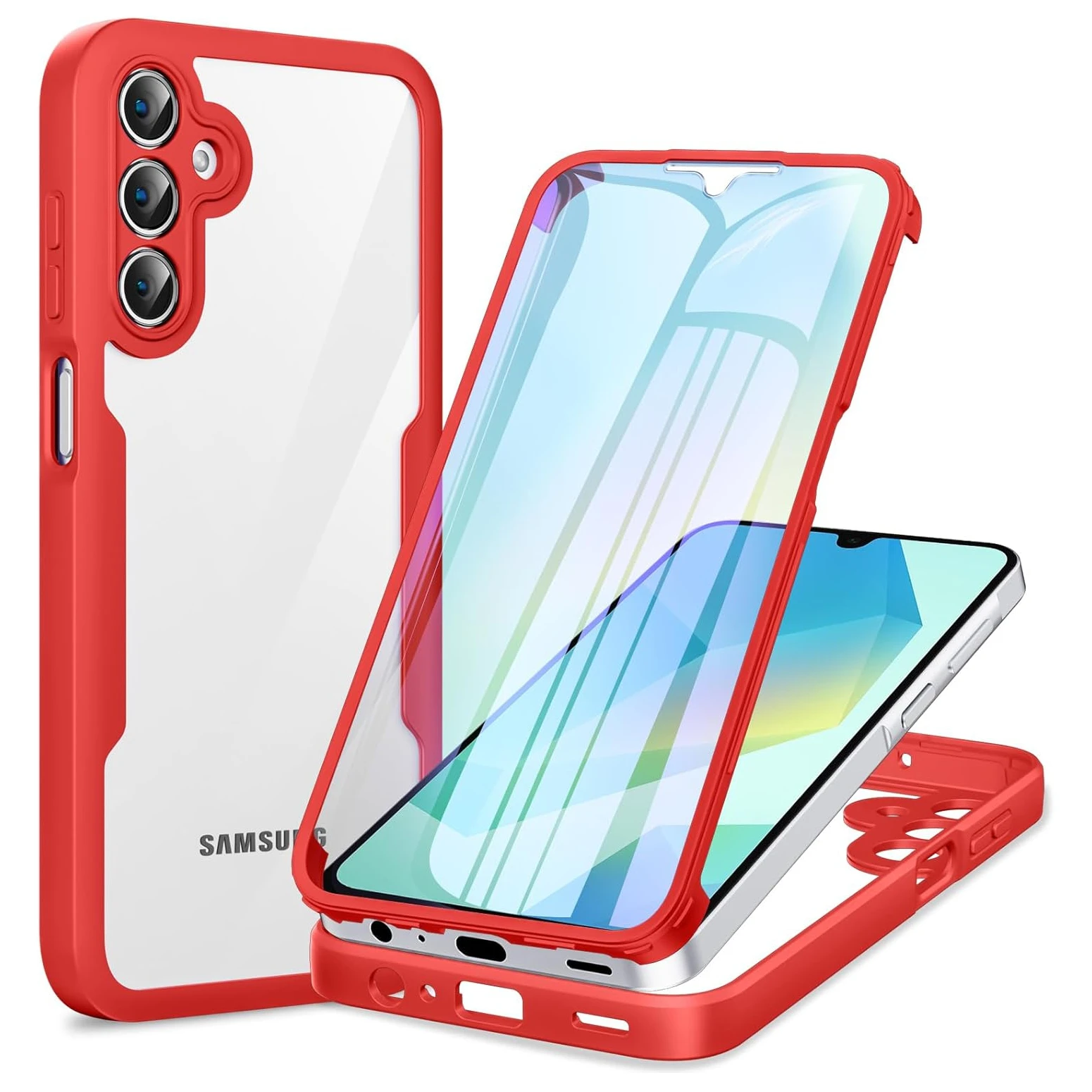 Volledige beschermhoes voor Samsung Galaxy A57 A37 A27 A17 5G A56 A36 A26 A16 5G A55 A35 A25 beschermende hoes funda coque capa