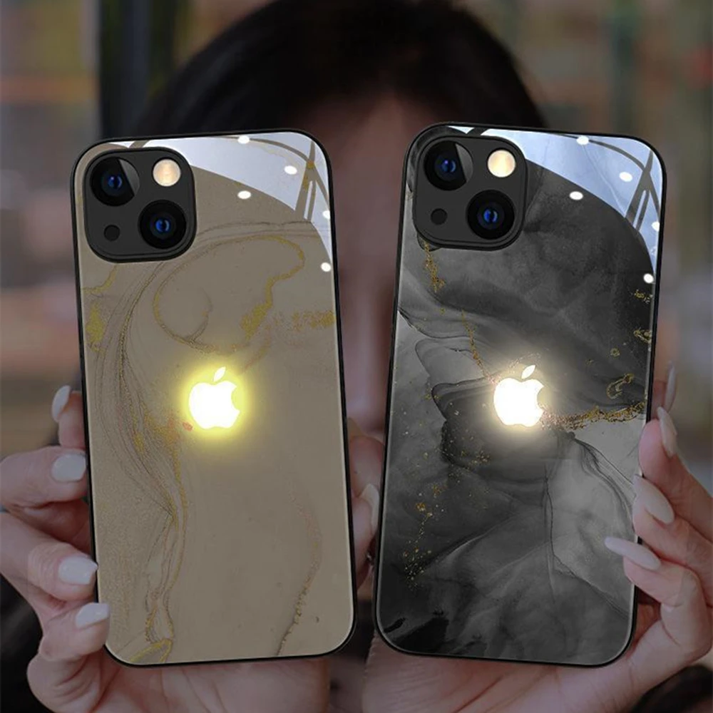 

2023 Incoming Call Voice Flash LED Glowing Phone Cases On Sale For iPhone13 12 11 X XS Max Pro 8 7 6 SE2020 Shining Back Cover