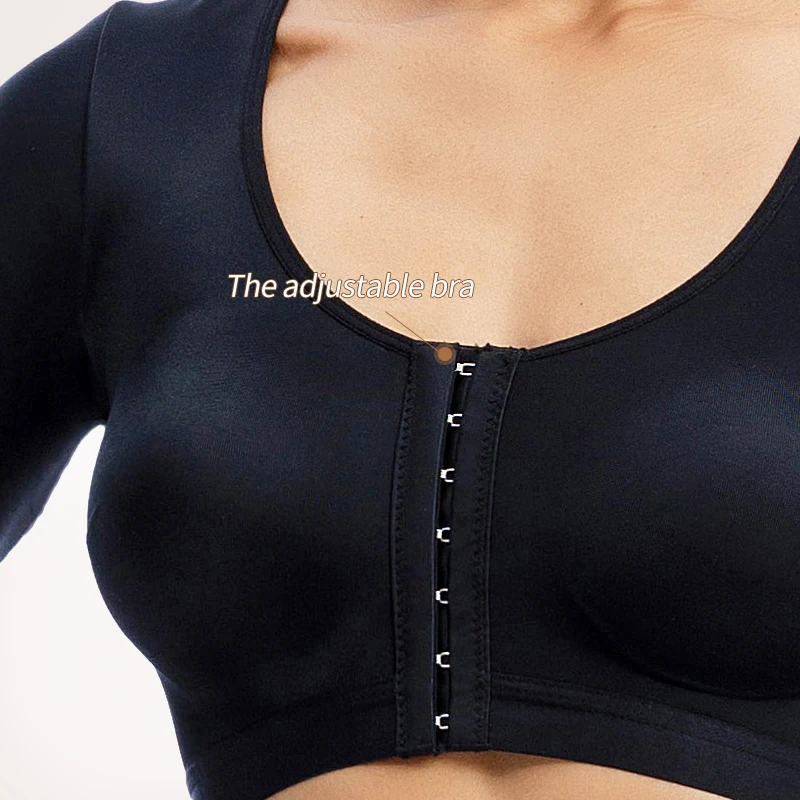 Posture Corrector Underwear for Women Post Surgical Arm Slimmer Shapewear Long Sleeve Upper Arm Shaper Compression Garment