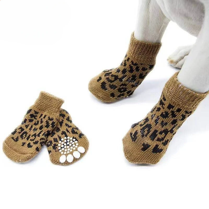 

Pet Socks Anti Dirt Mute Foot Covers Winter Dog Shoes Booties&Paw Protector for Small Dog Teddy Corgi Anti Scratch Dog Shoes