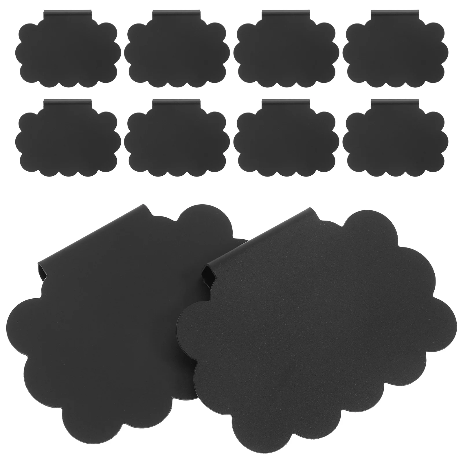 10 Pcs Price Display Board Erasable Labels The Sign Clip Tag Plastic Clip-on Shelf Chalkboard Signs