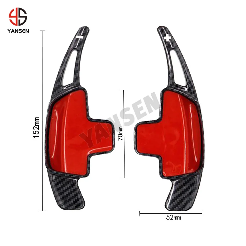 Paddle cambio in fibra di carbonio nero per Mercedes Benz W205 W213 AMG CLS GLA GLC GLE GLK CLA45 C63 Accessori interni