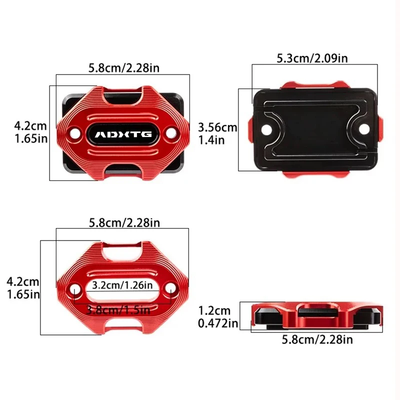 For SYM ADXTG400 ADX GT 400 2024 2025 Motorcycle CNC Accessories Front Clutch Brake Fluid Reservoir Caps Oil Tank Cover