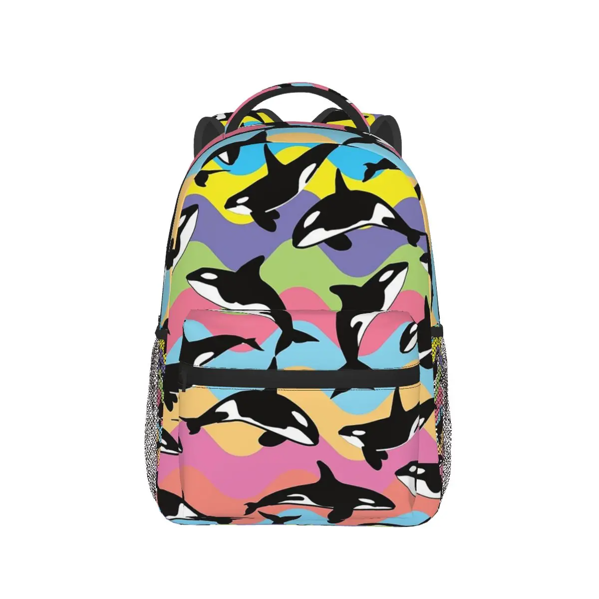 Orca Killer Whale Backpacks Boys Girls Bookbag Students School Bags Cartoon Laptop Rucksack Shoulder Bag Large Capacity