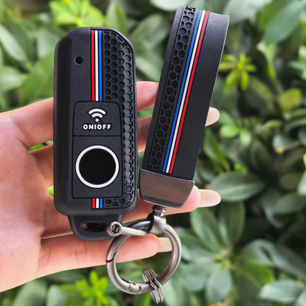 For Yamaha MT-09 SP/MT-09 YAMT/Tracer 9 GT/9GT YAMT/9GT+ YAMT Motorcycle Key Case Shell Cover Decorative Protector Keychain