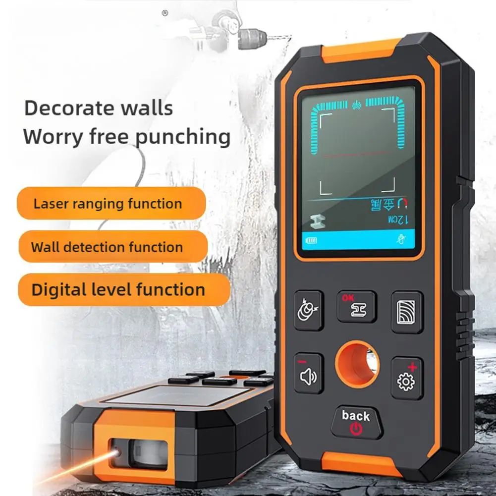 NF-513 Metal Wall Scanner AC Live Cable Wires Metal Wood Stud Find With Positioning Hole Wall 