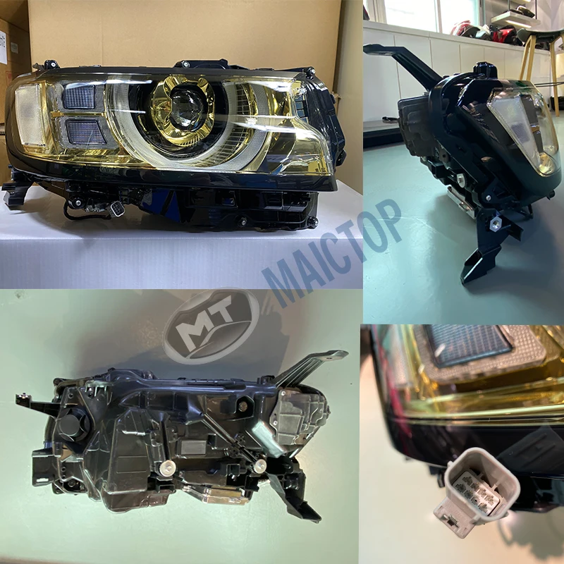Maictop Car Accessories Upgrade Front Led Golden Headlight Head Light for Land Cruiser 300 Lc300 Fj300 2023 2022 - Image 5
