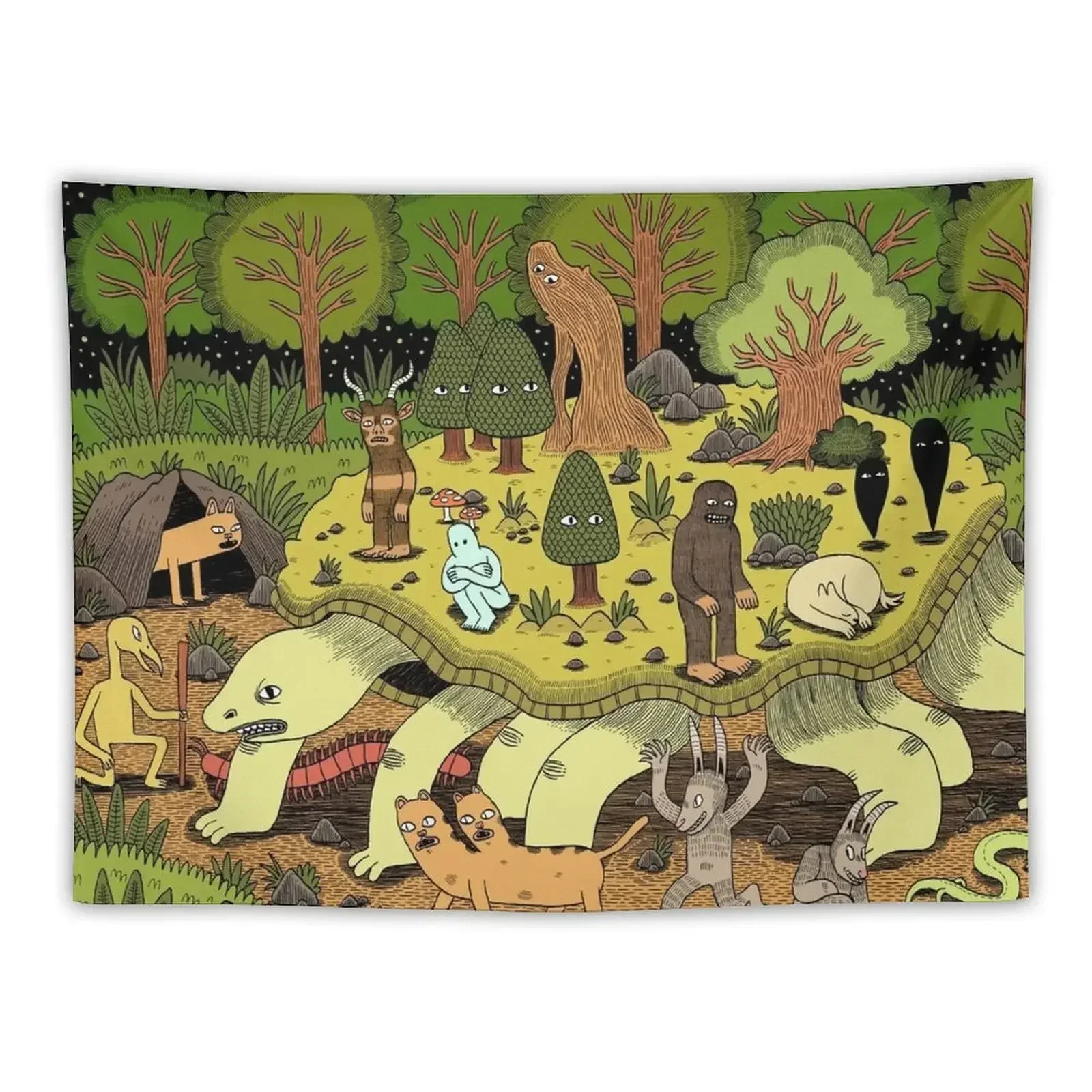 Giant Tortoise Tapestry Luxury Living Room Decoration Decorations For Room Aesthetic Decoration Tapestry