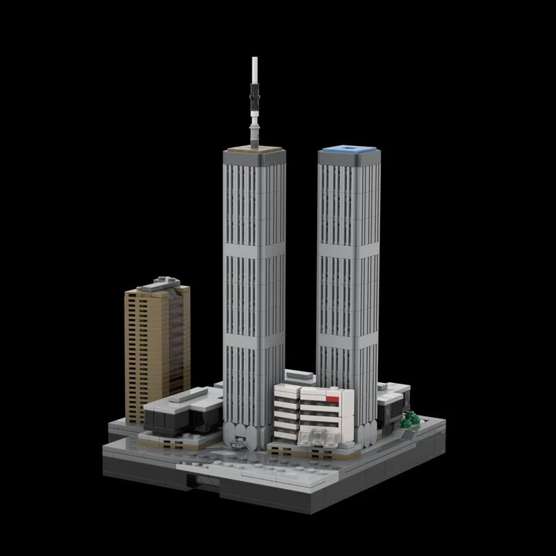 

Конструктор MOC: Модель Торгового центра, 1109 деталей, креативный набор для сборки, подарок на праздник, серия «Небоскребы»