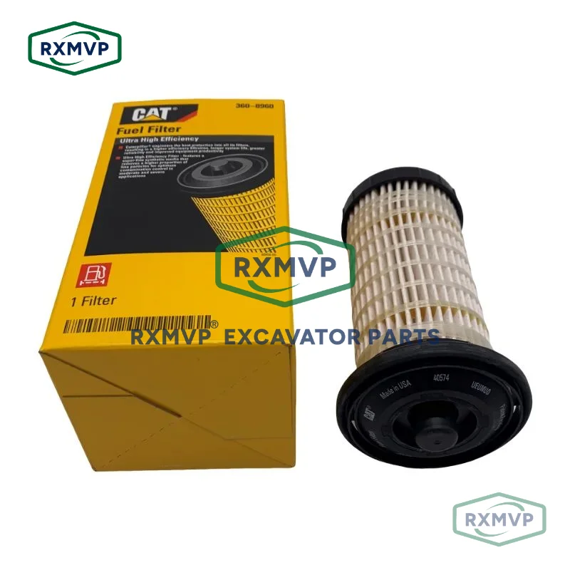 FOR Caterpillar C4.4 C6.6 C7.1 engine fuel filter 360-8960 oil-water separator fuel filter element genuine maintenance parts