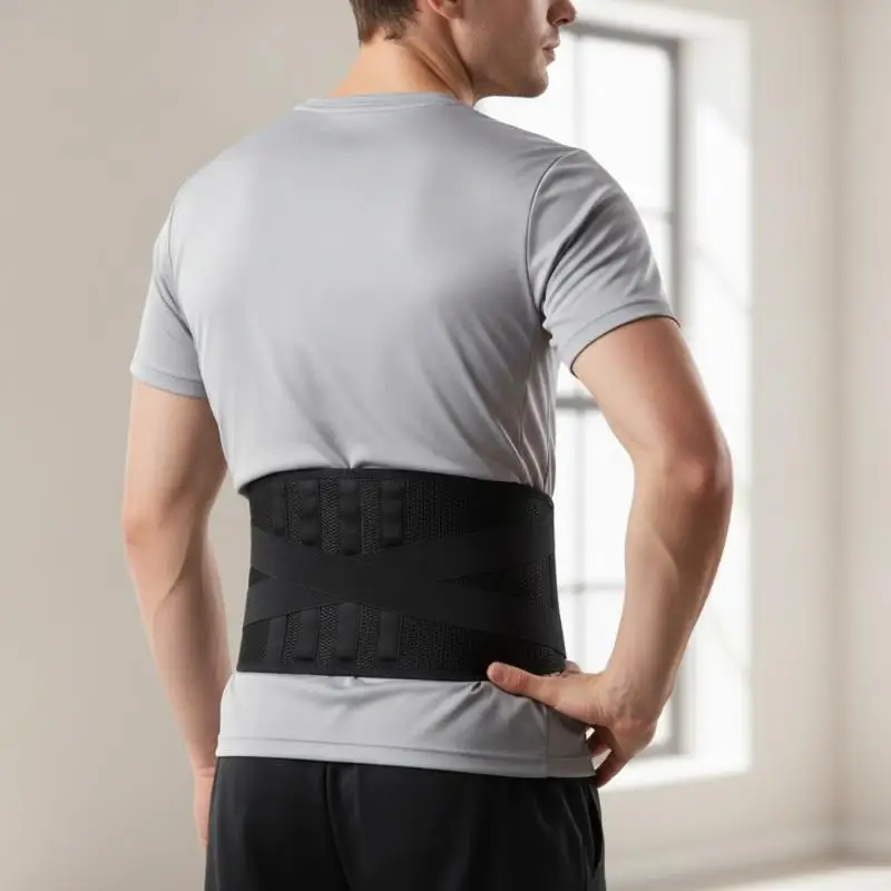 Multifunctional Waist Support Back Brace Breathable Adjustable Posture Corrector Lower Back Pain Relief for Multi Scenario Use