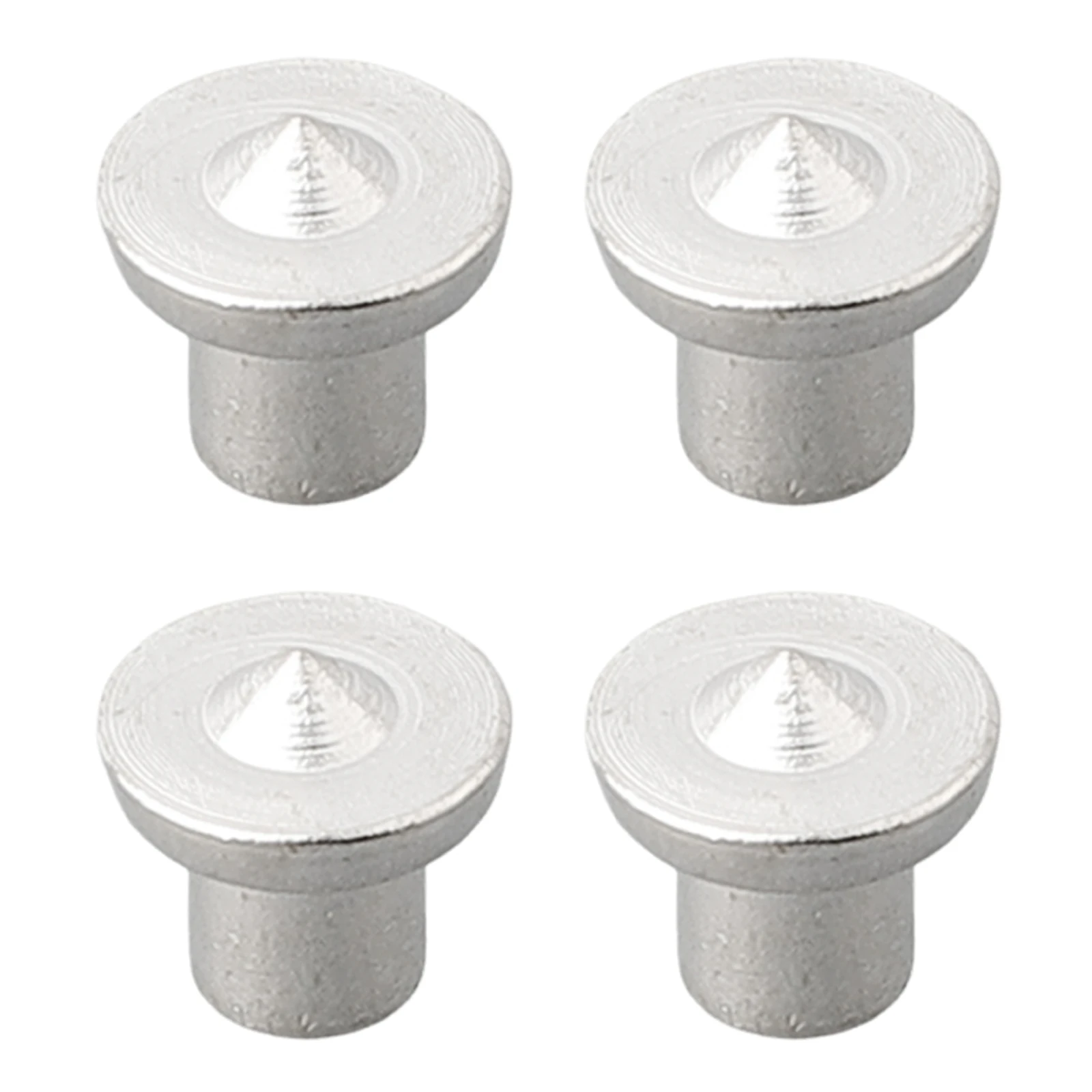 Portable Pratical Power Tools Dowel Center Point Pins Tenon Center Chrome Plating 4Pcs/Set Dowel Centre Point Silver