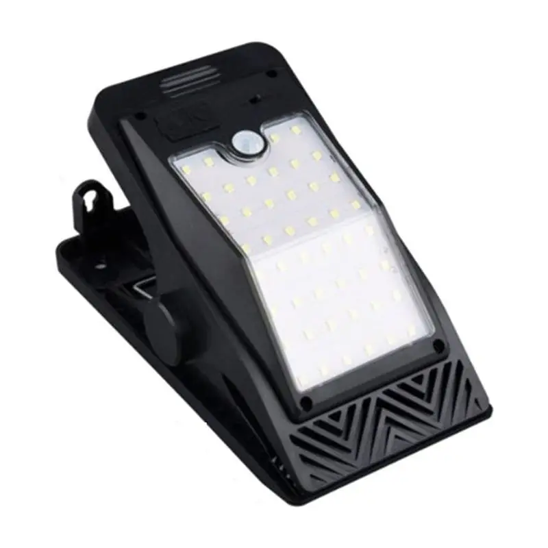 EYFL-Solar Clip Light Waterproof Motion Sensor Camping Lamp Waterproof Sensor LED Light For Backyard Garden For Fence Street