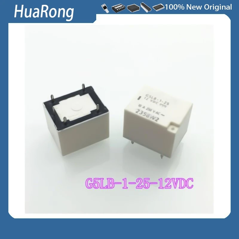 

Новые 5 шт. G5LB-1-25-12VDC G5LB-1-25 12VDC 10A 250VDC 5-контактные
