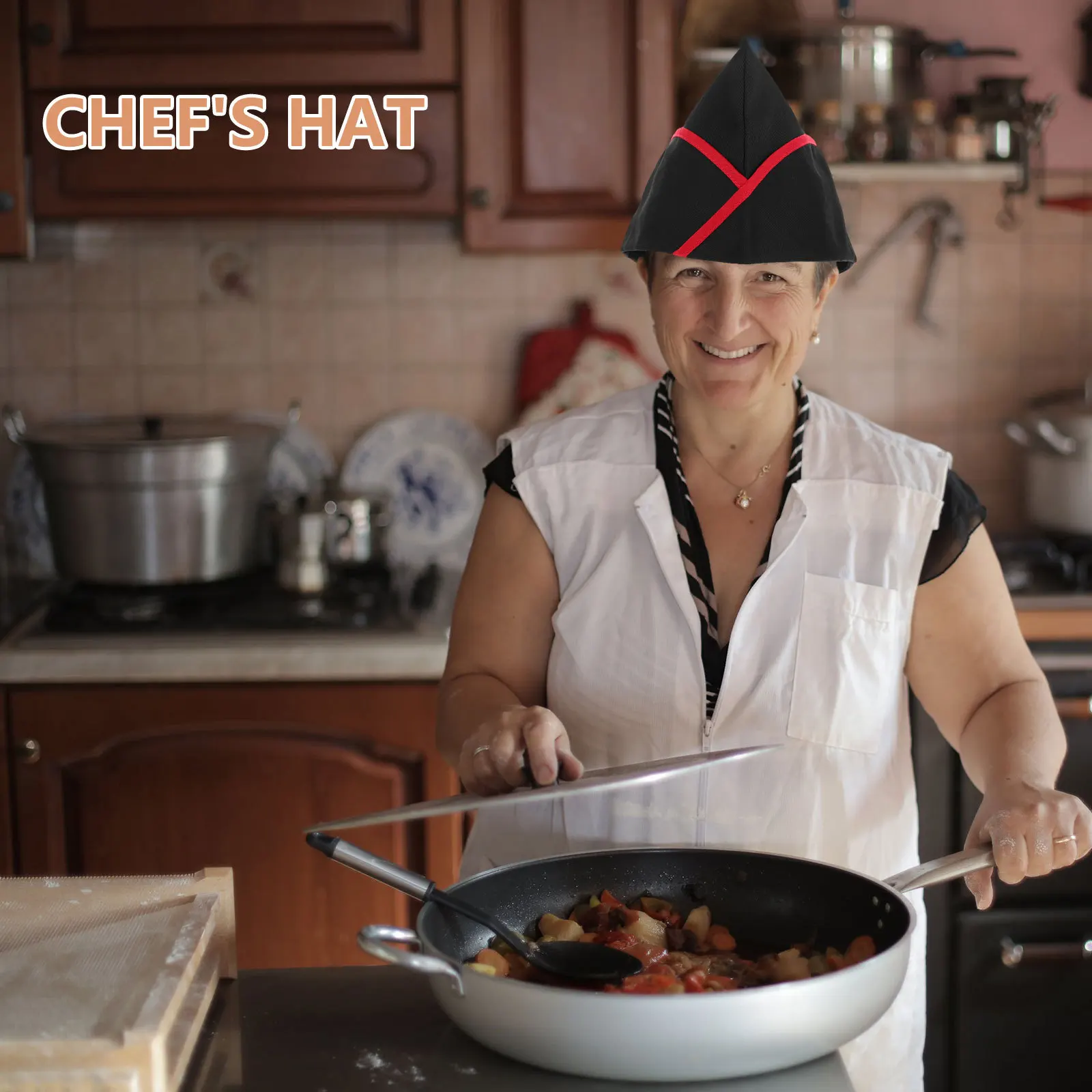 Cappello da cuoco unisex Berretto da cucina traspirante per uomo e donna Berretto da lavoro da cucina in stile giapponese per il personale del servizio alimentare dell'hotel del ristorante