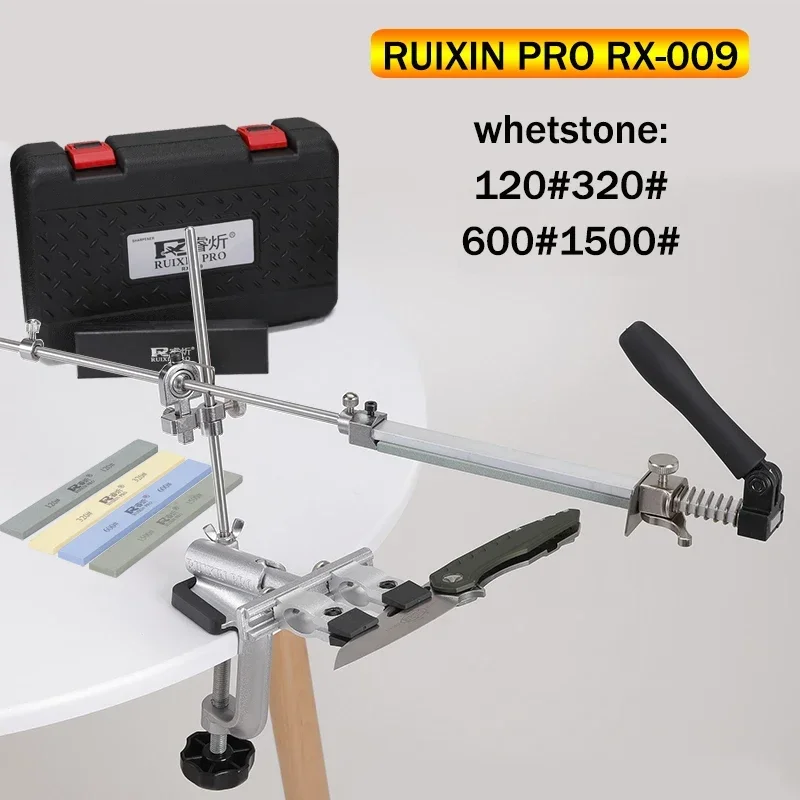 Knife Sharpener  Ruixin Pro RX009 Professional New Upgrade 2023  Sharpening Stone Machine Aluminum 360 Degree Flip Grinding Tool