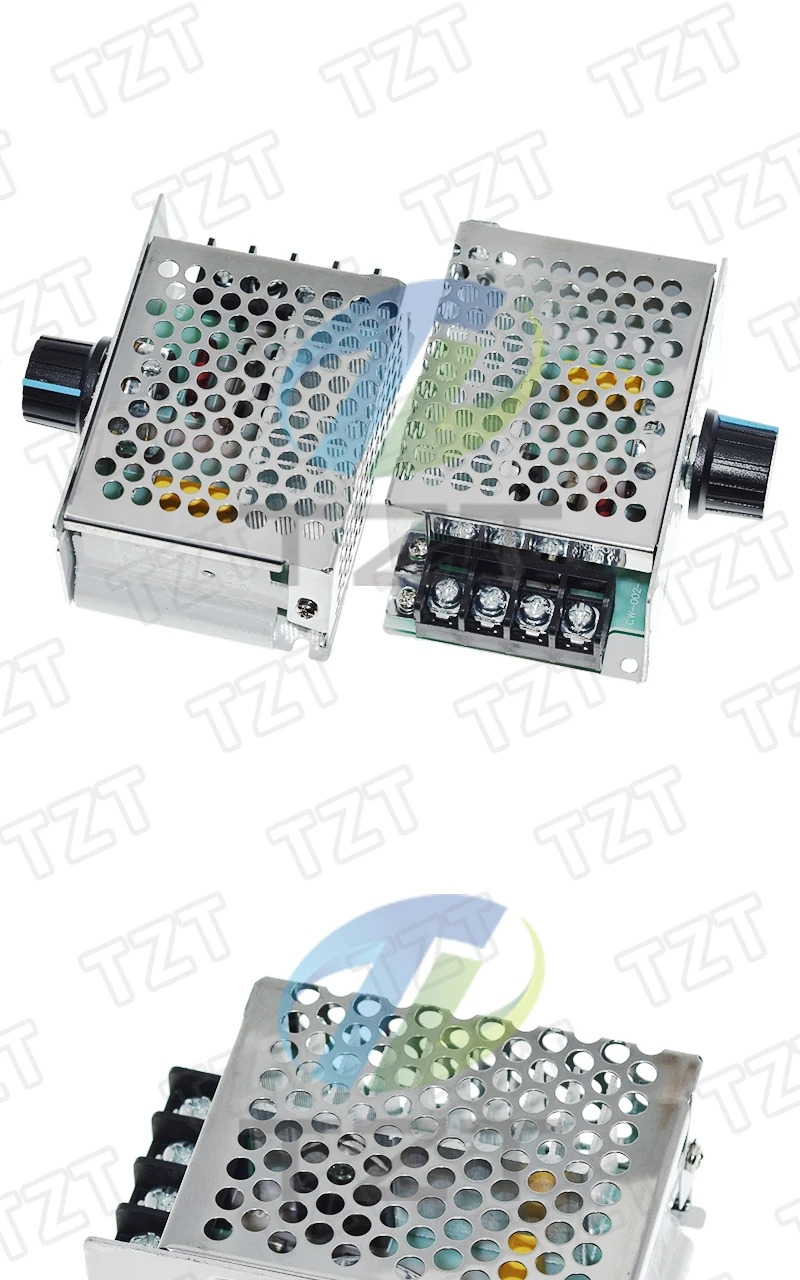 TZT Professionelle Spannungsregler 4000 W 220 V Hochleistungs-SCR-Geschwindigkeitsregler Elektronischer Spannungsregler Gouverneur Thermostat – Detail 5