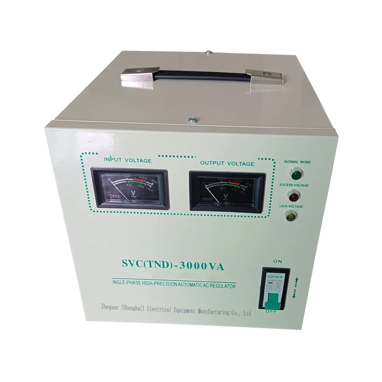 2000VA 5KVA 20KVA Automatic Home 220V TND Single-phase Voltage Regulator