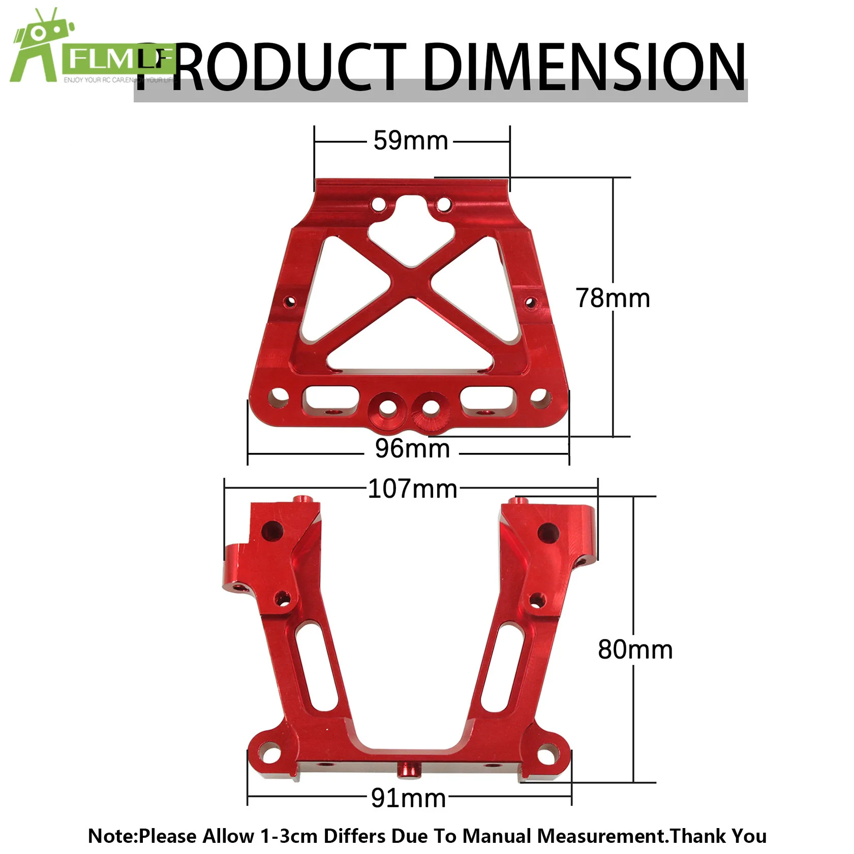 CNC Front or Rear Wheel Hub Carrier or Suspension Arm or Bulkhead or Shock Tower Support Kit for 1/5 HPI ROVAN KM BAJA 5B 5T 5SC
