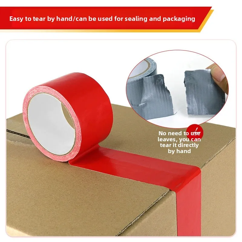 Multicolor DIY Super Sticky Cloth Duct Tape Carpet Binding Floor Waterproof Heavy Duty Industrial Adhesive Tape Repair Bundles