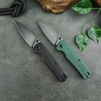 Hot KS 6105 Folding Knife Black Stonewashed 8Cr13Mov Blade Nylon Fiber Handle Outdoor Pocket Knife EDC Survival Camping Tools