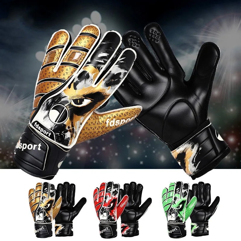 

Professional Goalkeeper Gloves Latex Anti-slip Finger Guard Sports Protective Gloves Adults Soccer Training Goalie Gloves