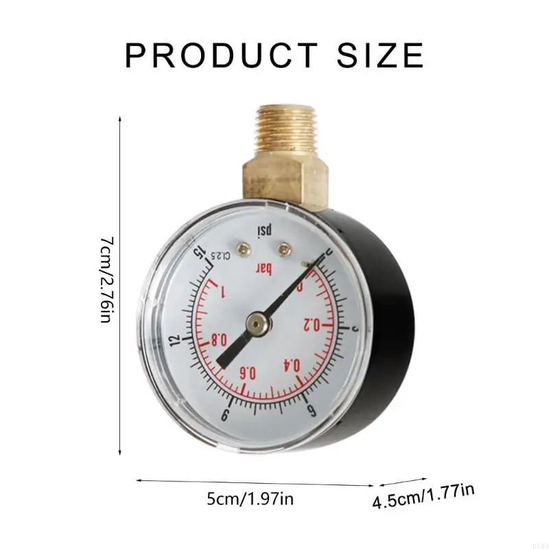 Máy đo áp suất xuyên tâm R1WB Y50 52mm 15,30,60,100,150.300 Hiệu suất ổn định