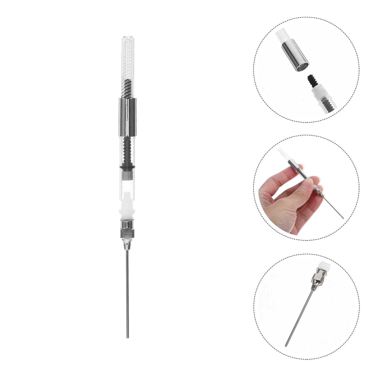 

10 шт., вспомогательный инструмент для заправки чернил из нержавеющей стали, поглотитель чернил для любителей каллиграфии, рисования, поглотитель перьевой ручки