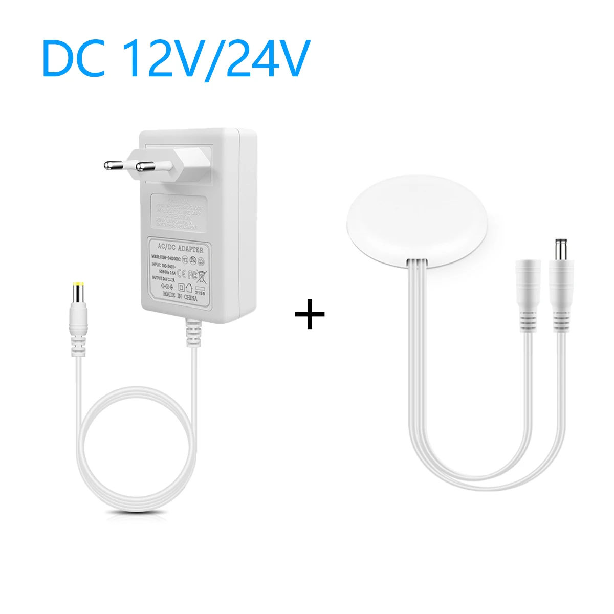 AC100V-240V TO DC12V/24V Conversion Power Adapter Charger Penetrable 20mm Wood Glass Touch&Hand Scan Sensor Dimmer for LED Light