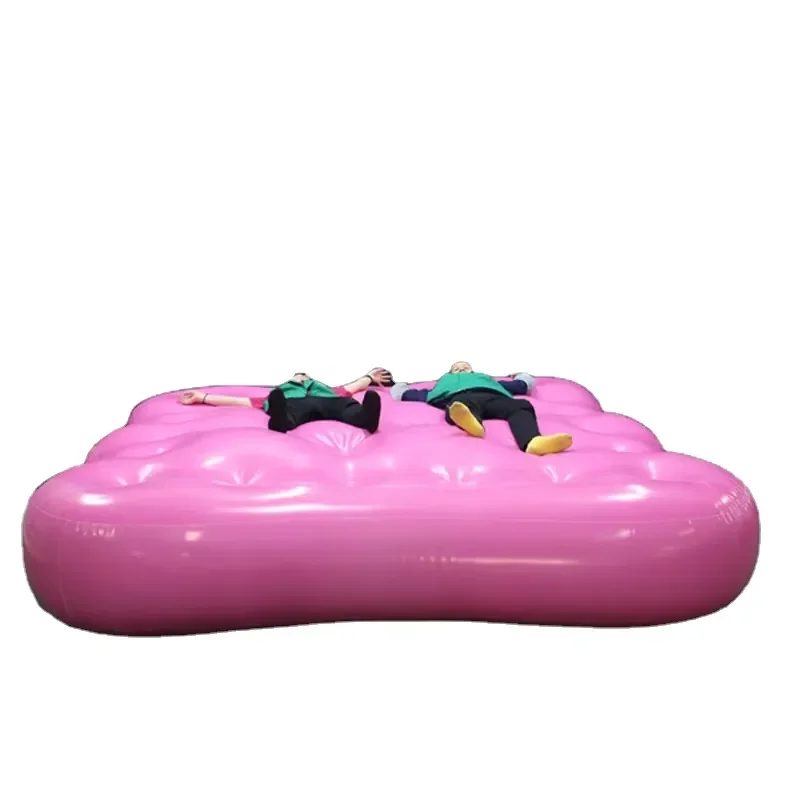 Shiny Pink Inflatable Water Bed Pool Toy Inflatable Mattress Float