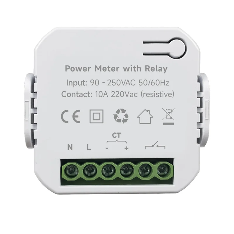 FULL-Tuya Smart Wifi Energy Meter With Open Circuit &Current Transformer Clamp Kwh Power Monitor For Google, Alexa(120A) Easy To