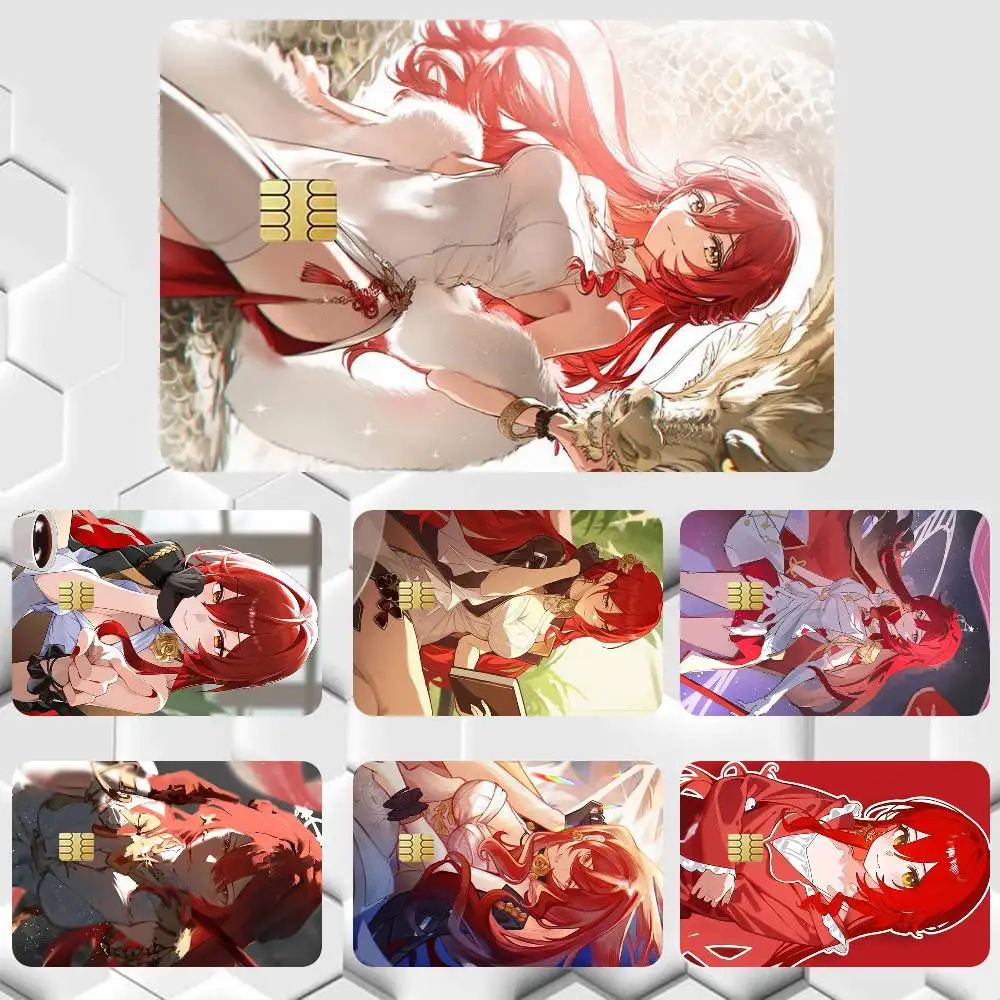 Himeko Nova Honkai Star Rail HSR  Sticker Film Tape Skin for Credit Card Debit Card Waterproof Stickers