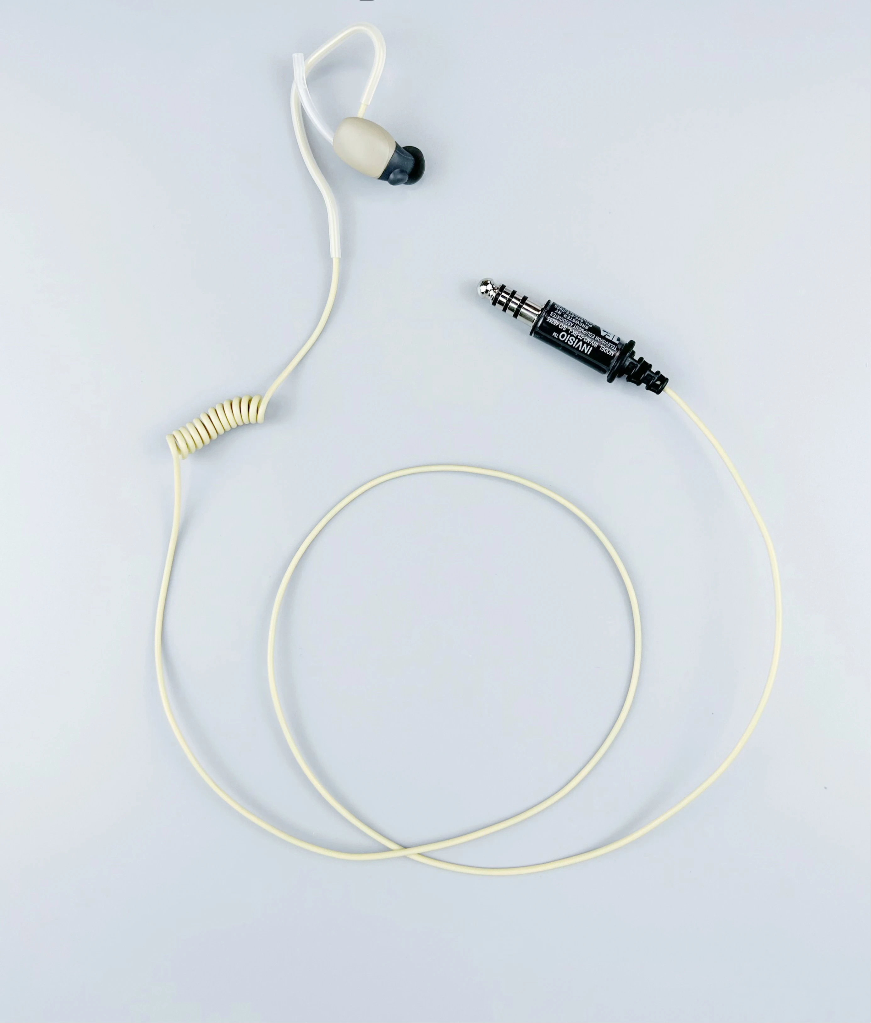 PRN Precision INVISIO M3 In-ear Bone Conduction Communication Headset, Sand Color, 4-Pole Plug