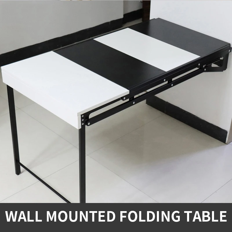 Telescopic Wall-mounted Folding Table Hardware Accessories Cold-rolled Steel Rack bear 120KG Without table plate