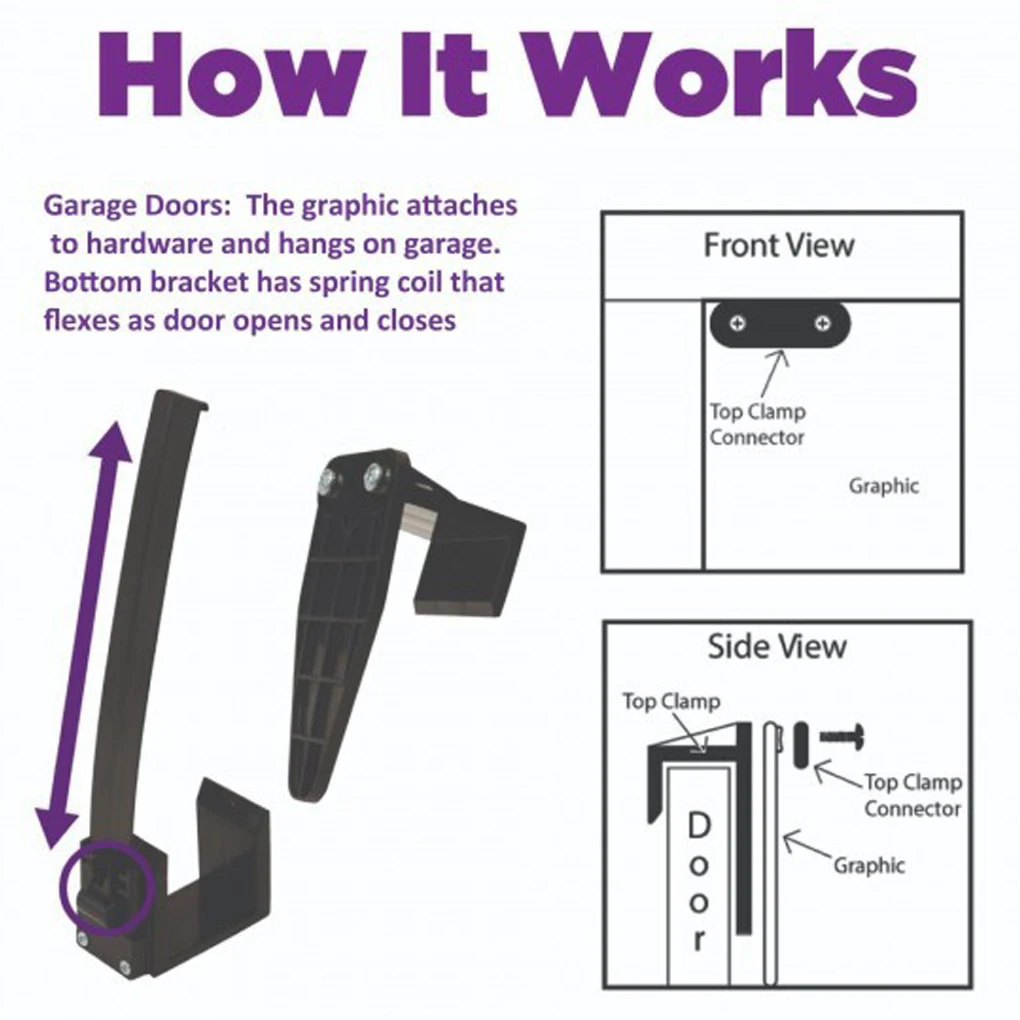 Decorações de natal ao ar livre porta da garagem banner grampos kit pendurado ganchos capa do feriado mural 4 pçs