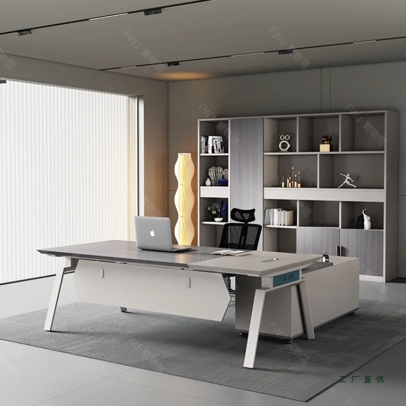 Desk simple modern supervisor table manager office high-end fashion boss office table and chair combination