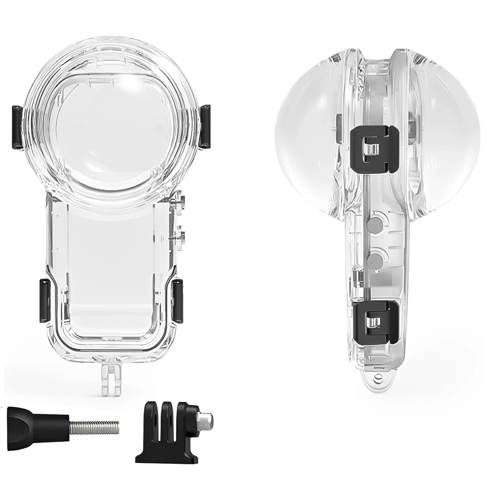 Invisible Dive Case for insta360 X5, 60M Waterproof Case Protective Underwater Diving Housing Shell Water Case for X5 Camera
