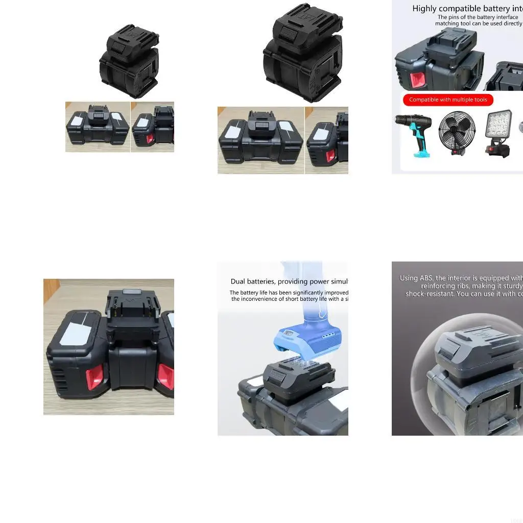 

Универсальный адаптер-преобразователь литиевых батарей 18 В с возможностью двойного входа для BL1815 BL1830 BL1840,