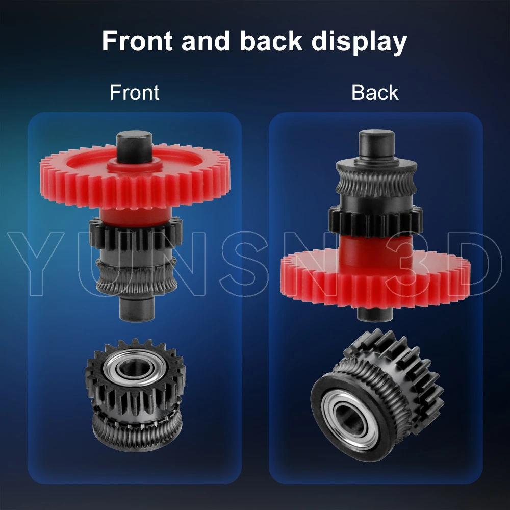 Für Kobra 3 Extruder Upgrade-Zahnrad Nano-Beschichteter Gehärteter Stahl Einteiliges Kit für Anycubic Kobra 3 3D-Drucker Teile Verschleißfestigkeit – Detail 2