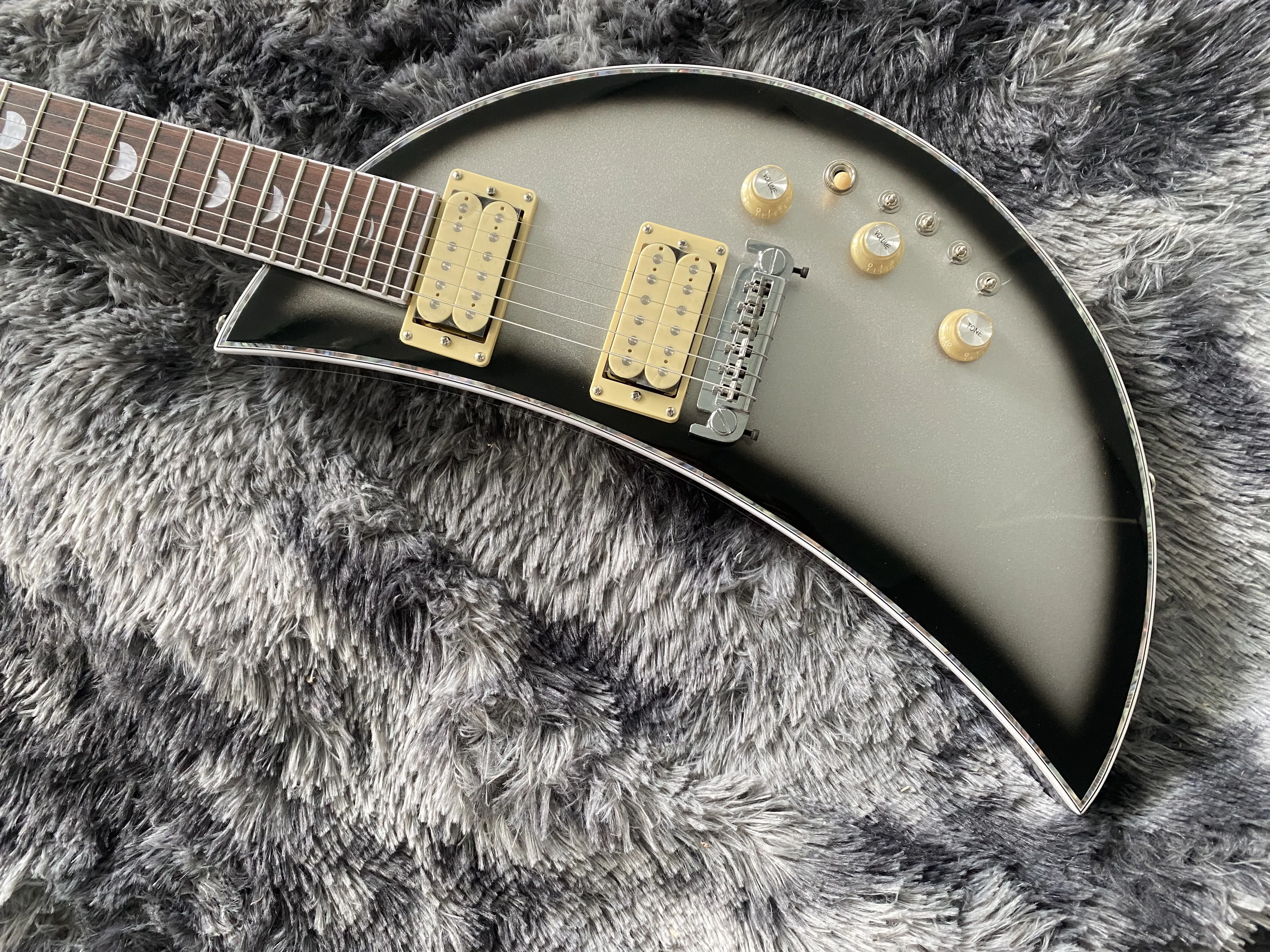 Factory custom Electric Guitar moon shape special design VB color in stock