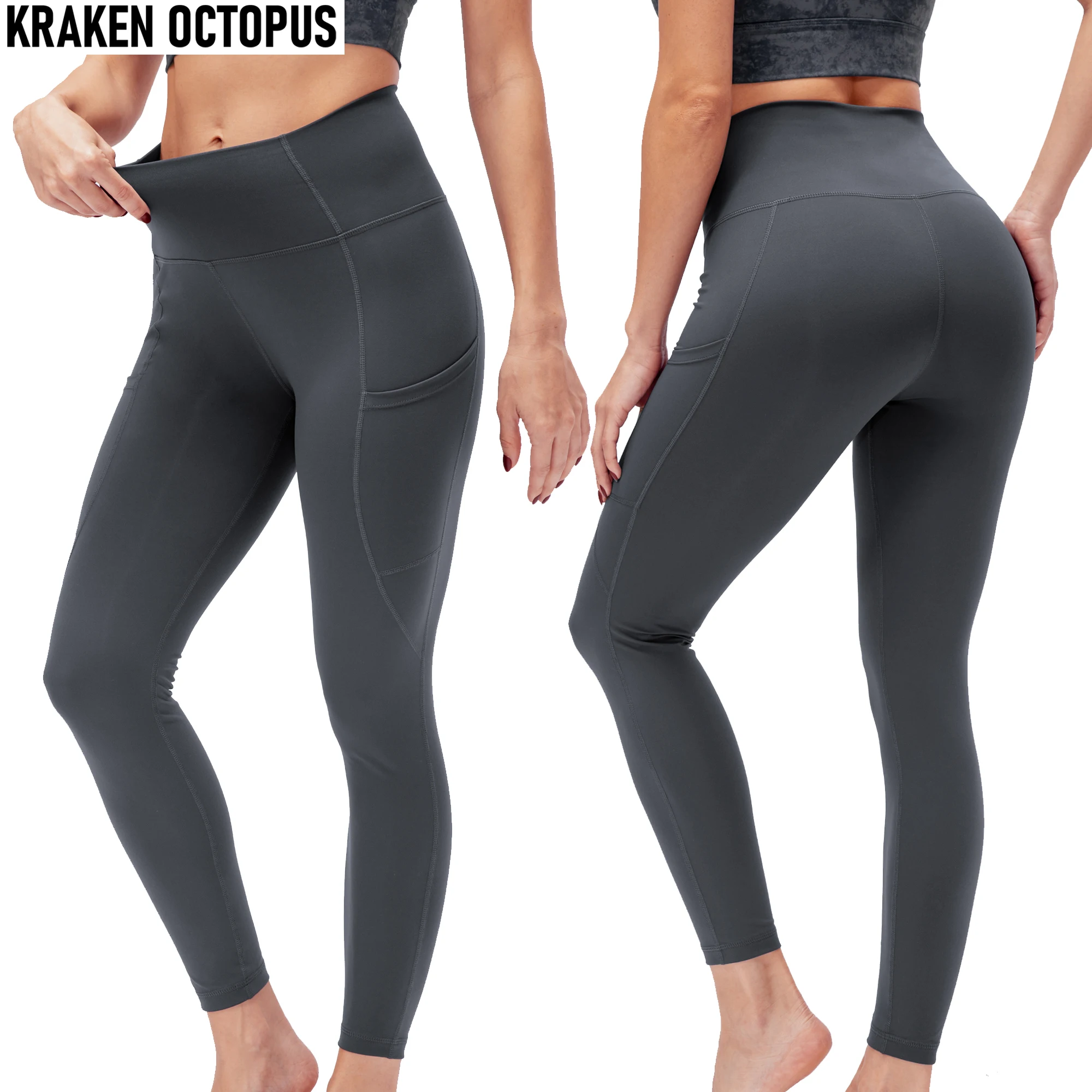 

2023 Women Yoga Fitness Sports High Waist Butt Lift Curves Workout Tights Elastic Gym Training Pants Seamless Spandex Legging