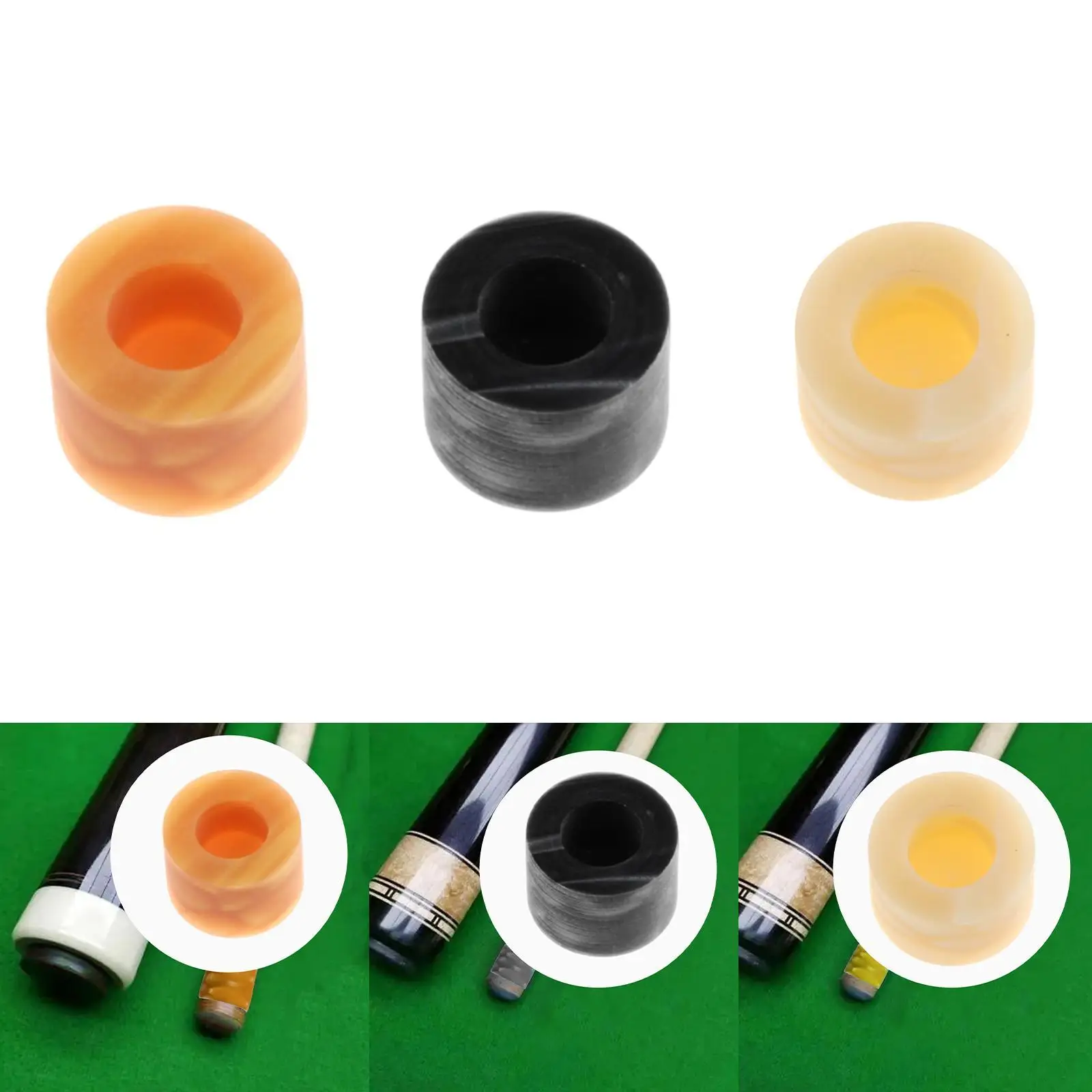 Billiard Cue Stick Ferrule Easy to Install Replacement Part Portable Screw on Lightweight Repair Accessories Pool Cue Ferrule