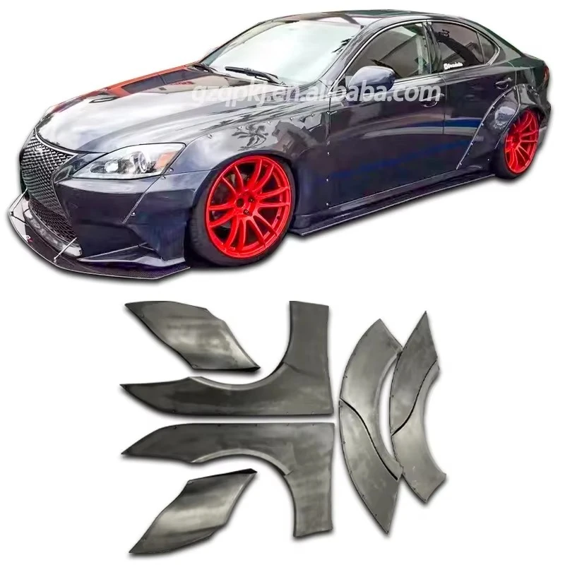 For 06-12 Lexus Is250 Is300 Body Kit Wide Body Wheel Eyebrow Is300 Wide Fender Spoiler