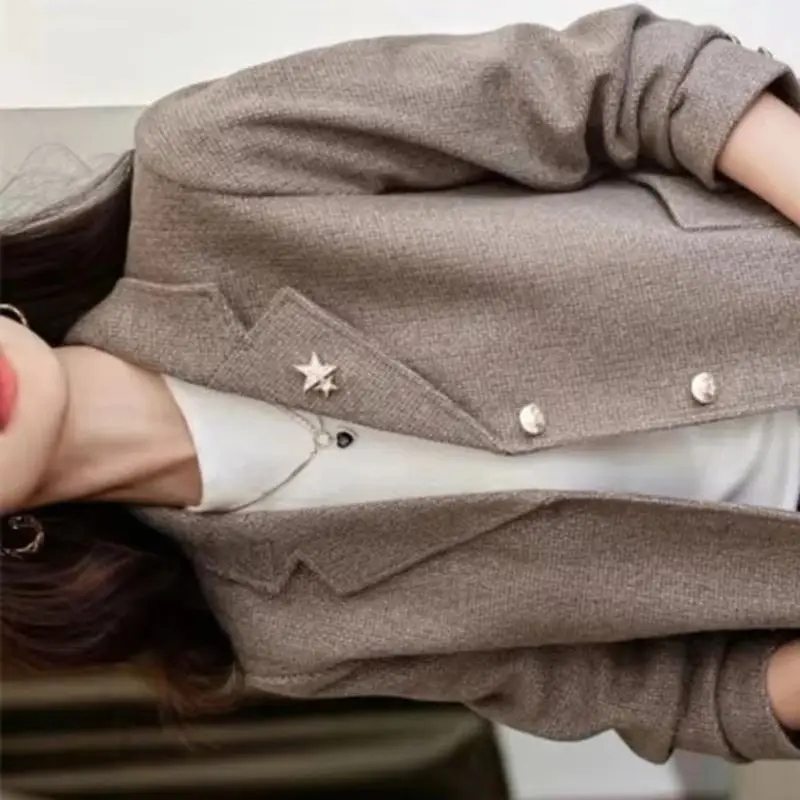 2026 New fashion Suit Coat  Women's Blazer Spring Autumn Jacket korean Women Receive High Praise Short Coat Top Casaco Feminino