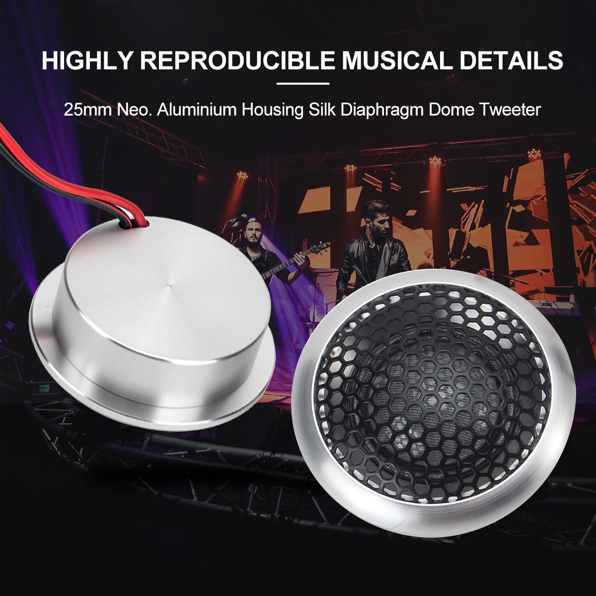 Zeming Audio YS-65205 Good Sound Quality 6.5 Inch Speaker 2-way Car Component Speakers Peak Power 160W*2