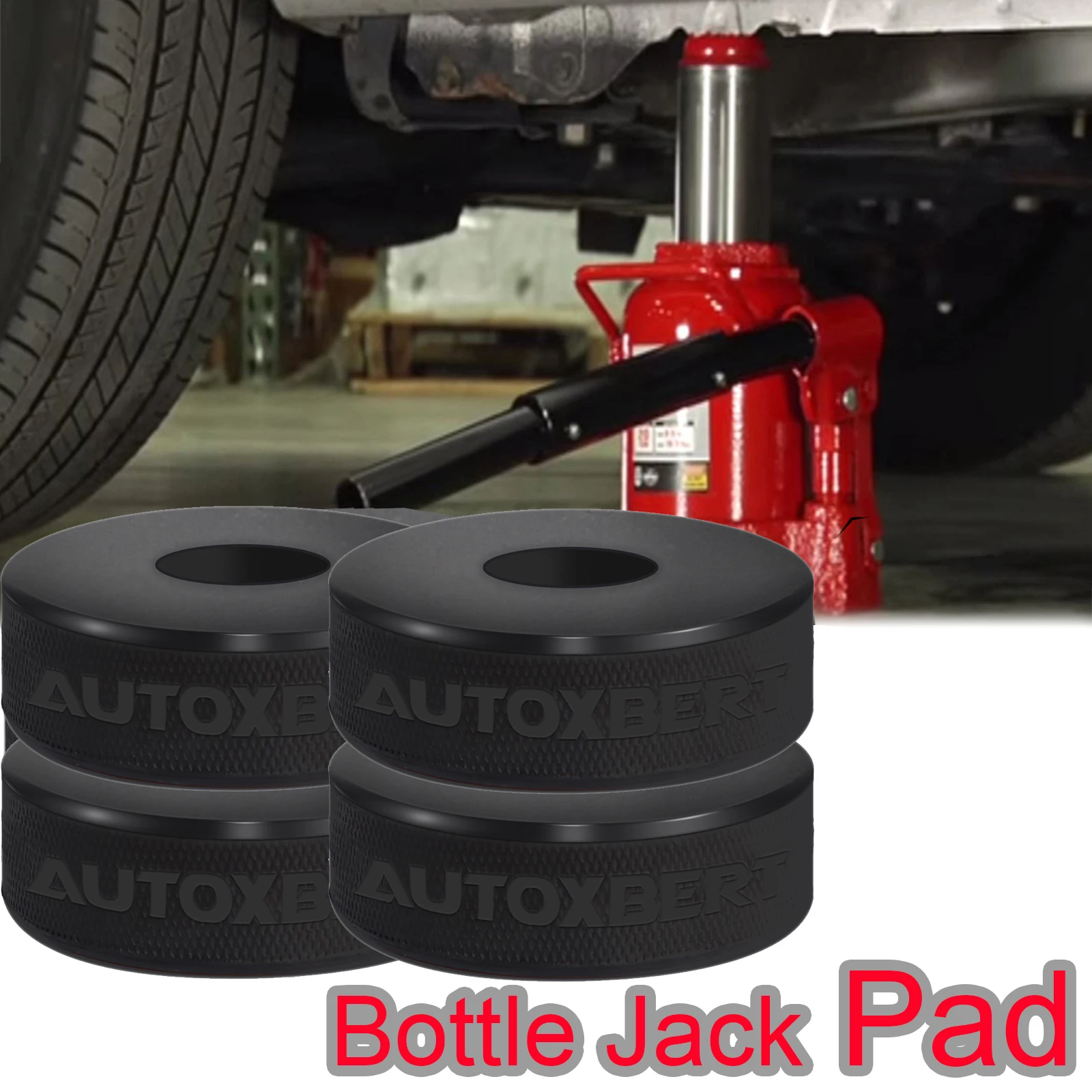 X4 Bottle Jack Rubber Pad Anti-slip Adapter Support Block Car Lift Tool  Bottle Jacks Jacking Points Universal Repair Kit